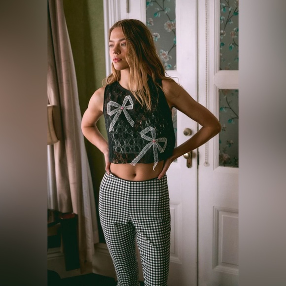 Urban Outfitters Kimchi Blue Orpheus Sheer Lace Tank Top - Picture 2 of 10